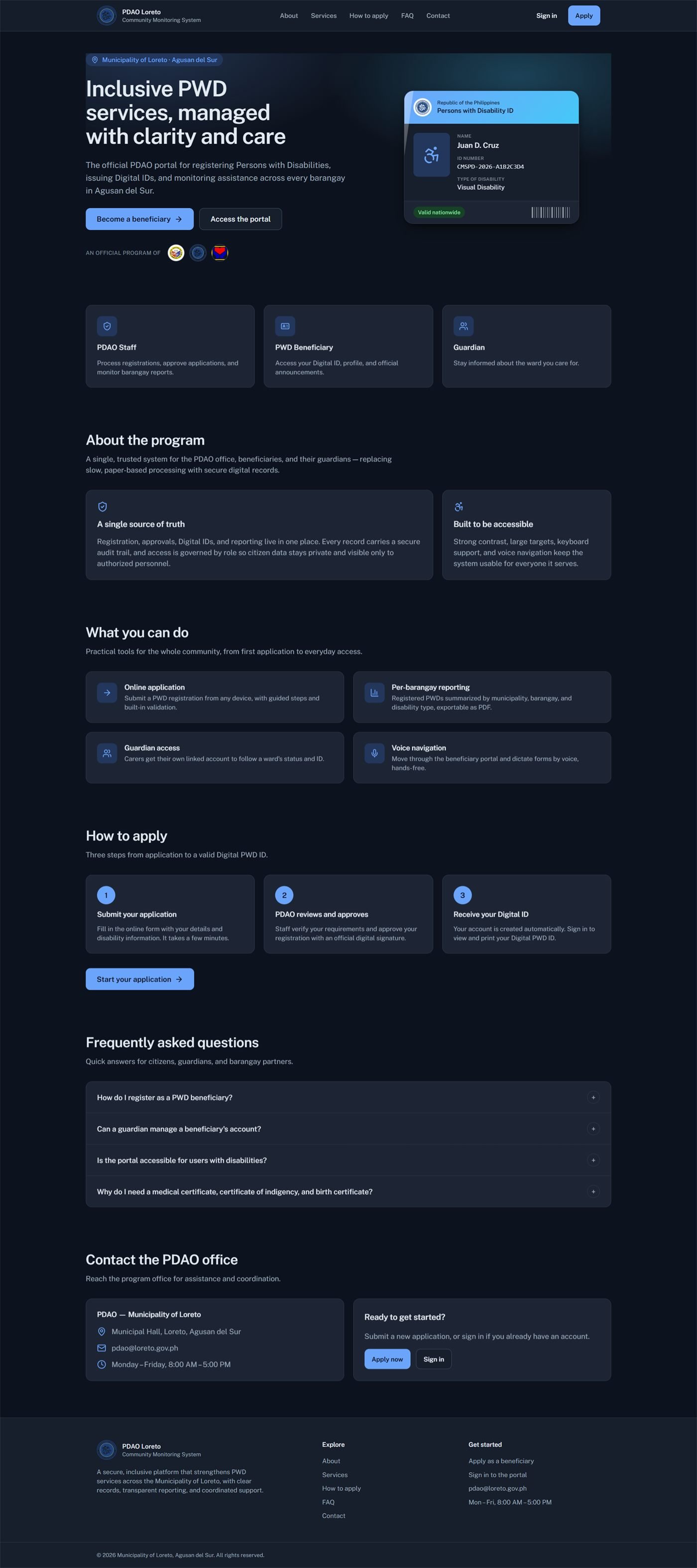 CMSPD website